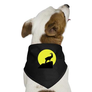 Sternzeichen Steinbock - Hunde-Bandana - Schwarz - Vorne