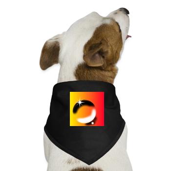 Muster - Hunde-Bandana - Schwarz - Vorne