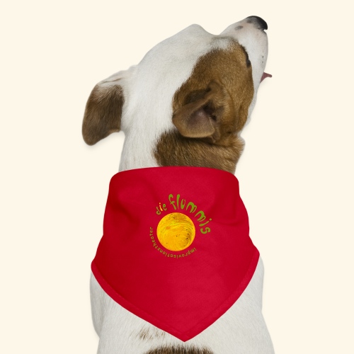 Flummi Logo rund gelb - Hunde-Bandana