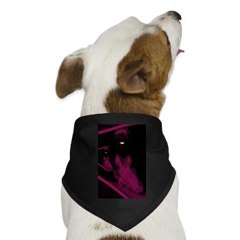 Motiv Figur Frau - Hunde-Bandana - Schwarz - Vorne