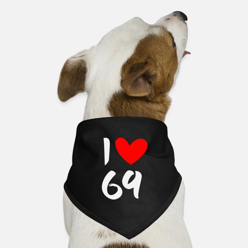 J'aime 69 Bandana pour chien