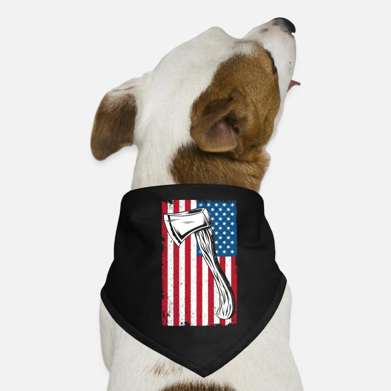 Lancer de hache usa Bandana pour chien