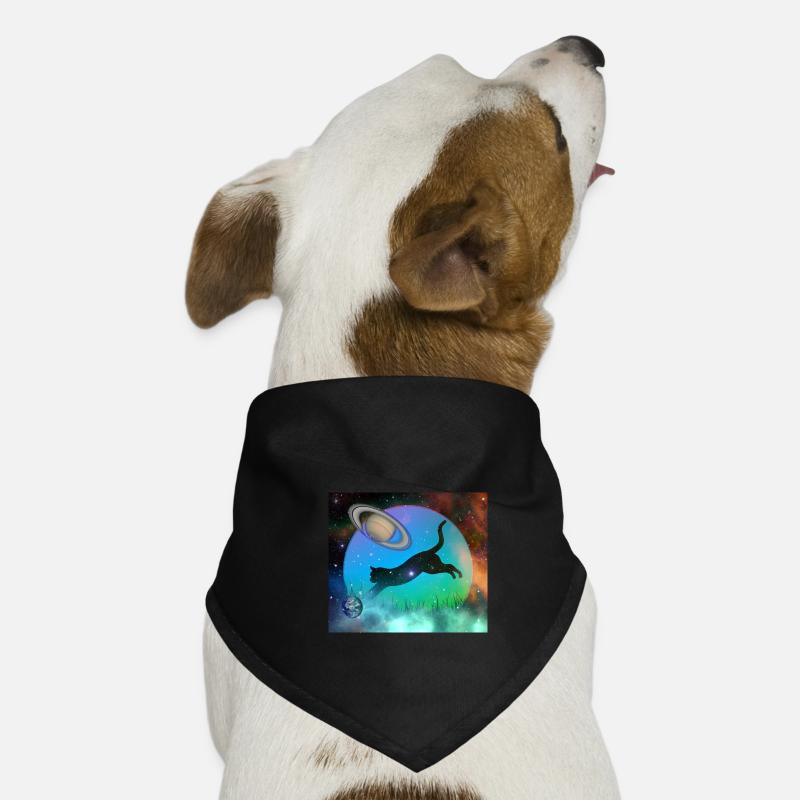 Galactic Space Cat Dog Bandana