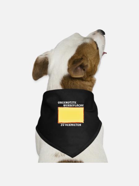 UNGENUTZTE WERBEFLÄCHE ZU VERMIETEN - Hunde-Bandana - Schwarz - Vorne