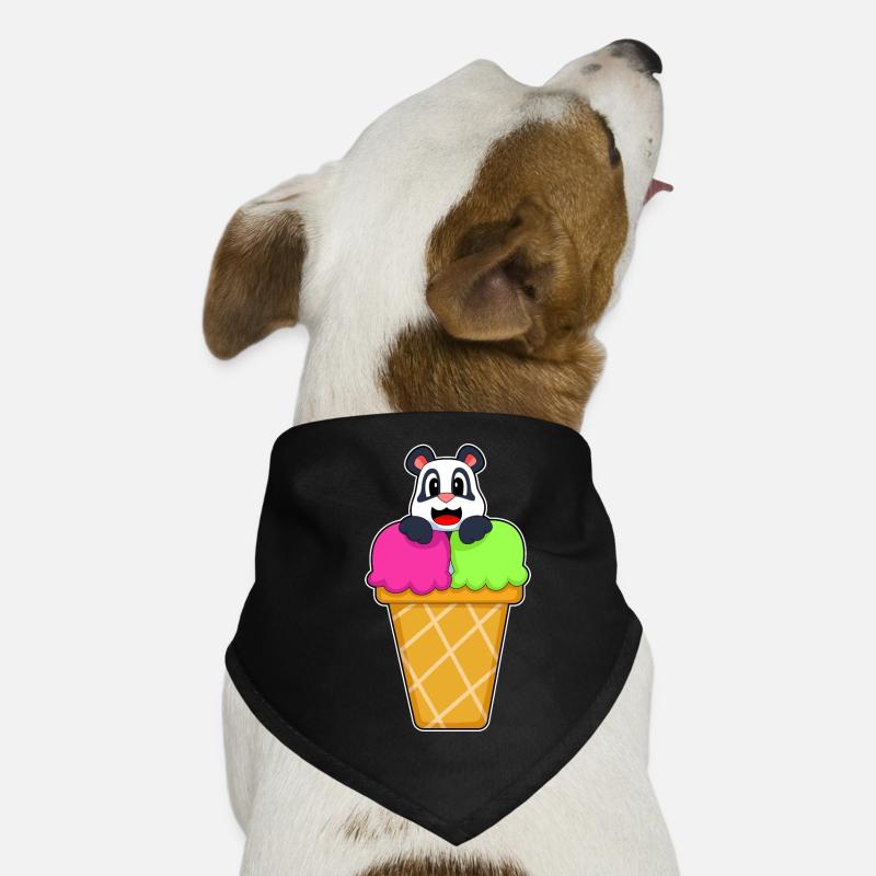 Panda Waffle Ice Cream Dog Bandana