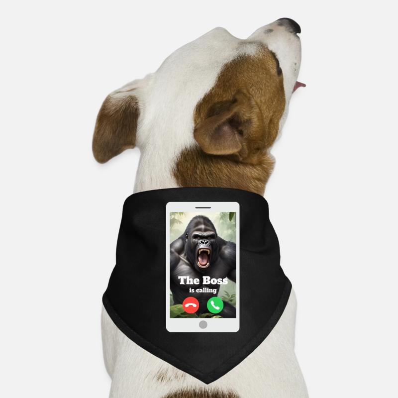 Votre patron vous appelle ! Bandana pour chien