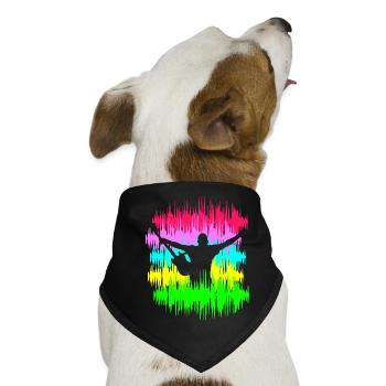 festival - Hunde-Bandana - Schwarz - Vorne