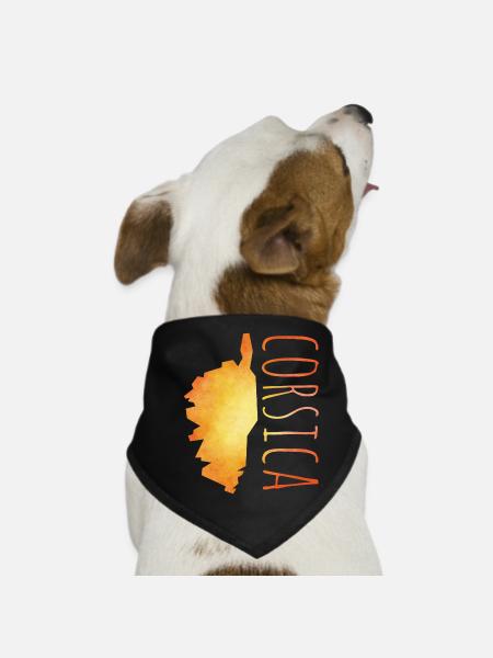 Corse - Bandana pour chien - noir - Devant