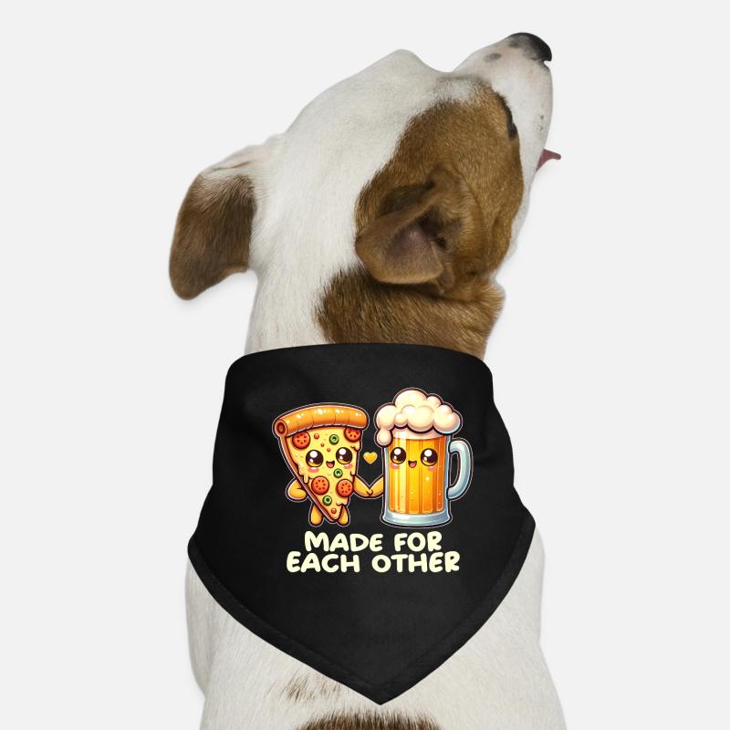 Pizza and beer Dog Bandana