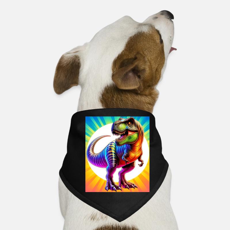 dinosaure - Bandana pour chien - noir