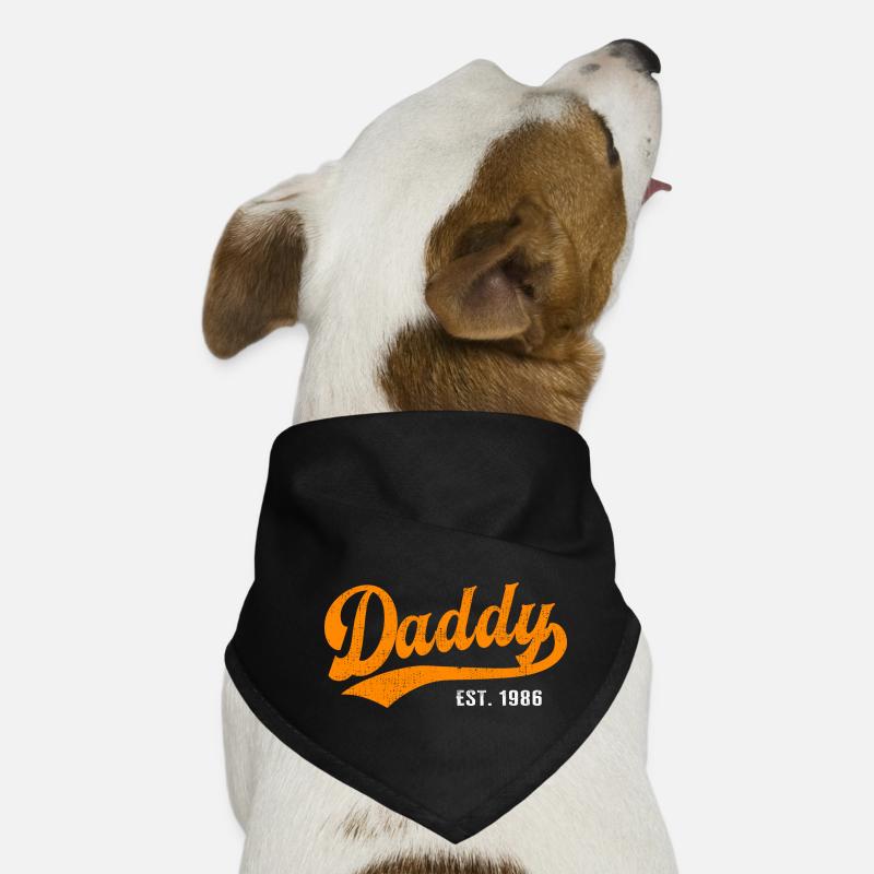 Daddy - Bester Dad Daddy Papa der Welt - est. 1986 Hunde-Bandana