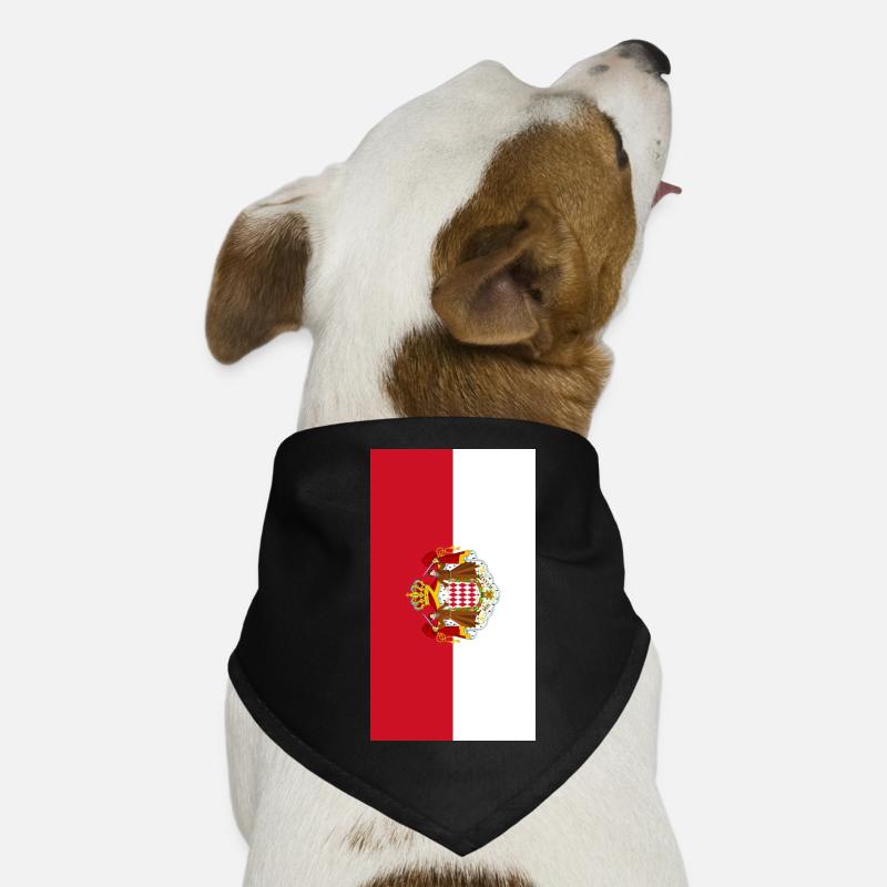 Affaire téléphonique du drapeau de Monaco Bandana pour chien