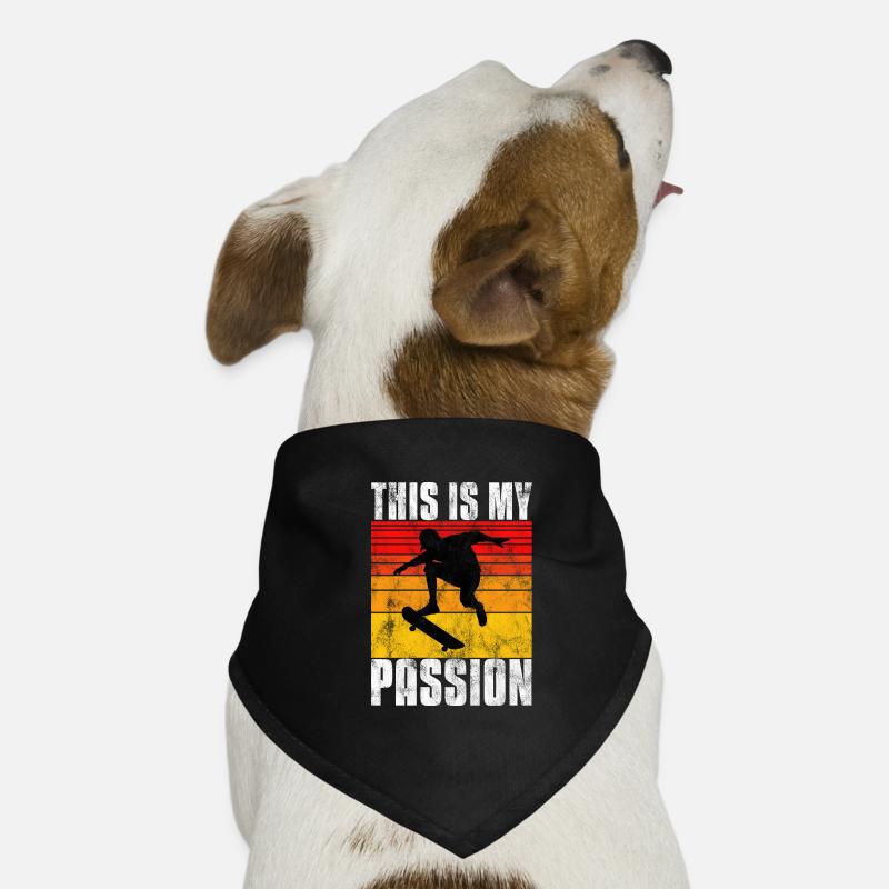This is My Passion Skateboard Skateboarder Skate Dog Bandana