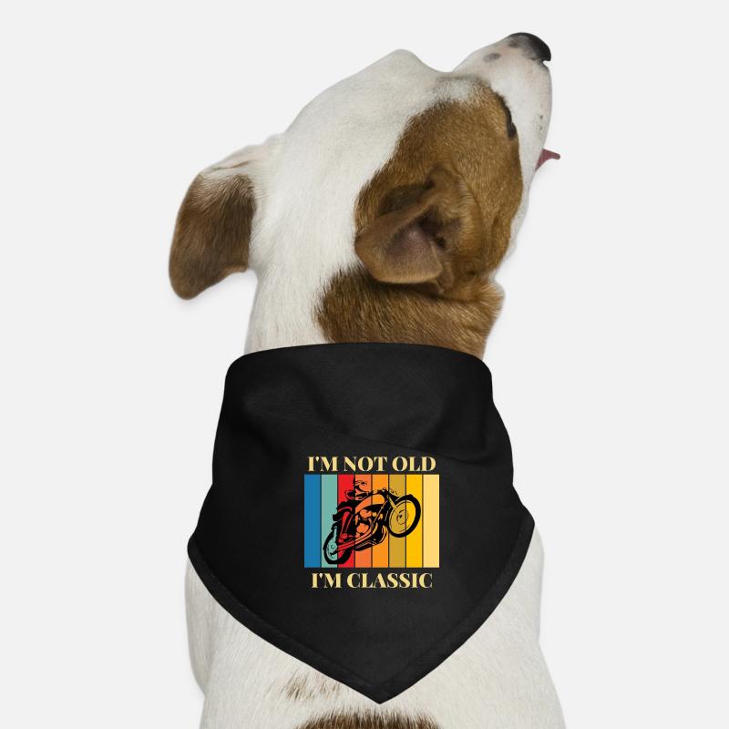 I'm not old, I'm a classic biker Dog Bandana