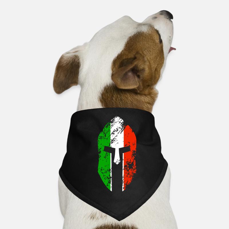 Casque spartiate drapeau de l’Italie Bandana pour chien