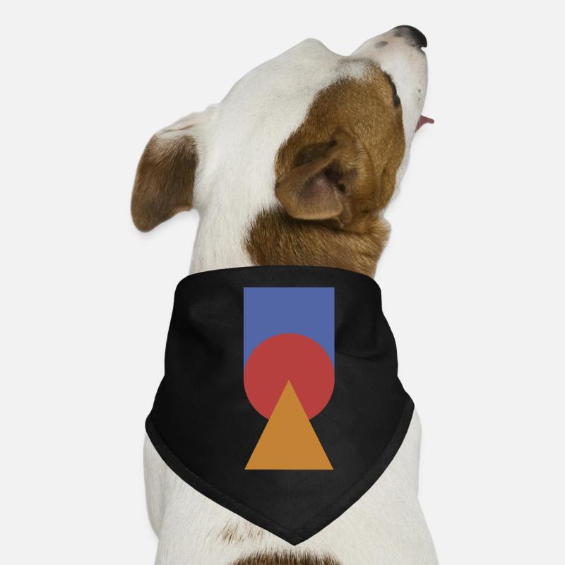 Graphique géométrique | Couleurs, formes Bandana pour chien