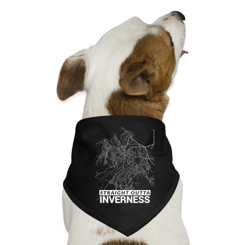 Straight Outta Inverness city map and streets - Dog Bandana