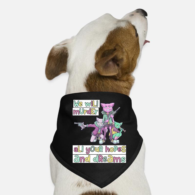 Patel Goth Kawaii Anime Comic Katzen Gothic Hunde-Bandana