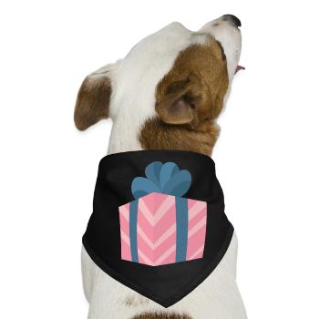 Geschenk - Hunde-Bandana - Schwarz - Vorne