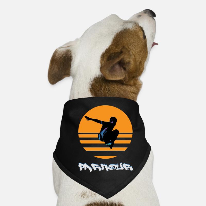 Parkour - Hunde-Bandana - Schwarz