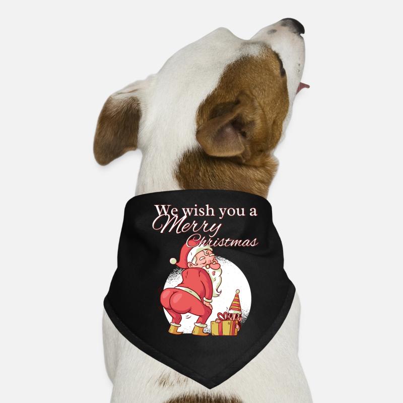 Nous vous souhaitons un joyeux Père Noël Bandana pour chien