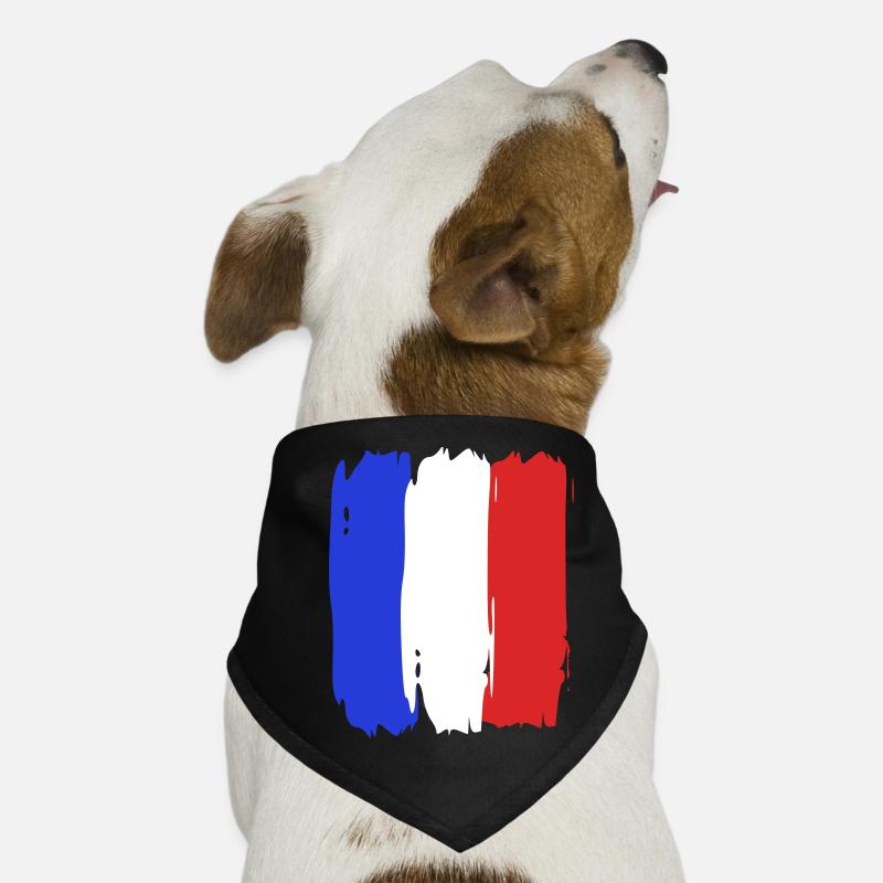 Drapeau France Tricolore Bandana pour chien