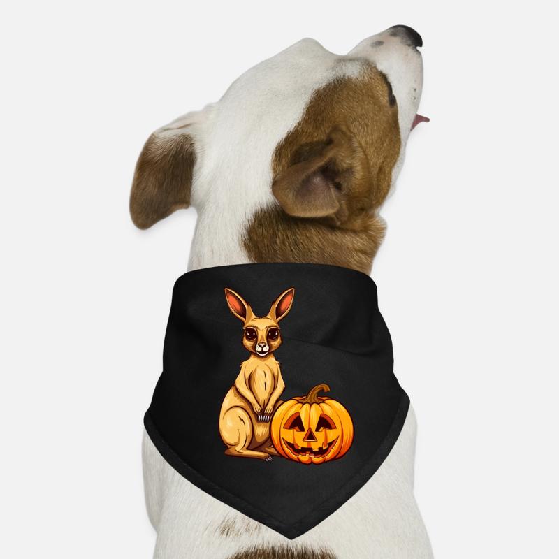 Kangaroo Pumpkin Lazy Halloween Party Costume for Dog Bandana