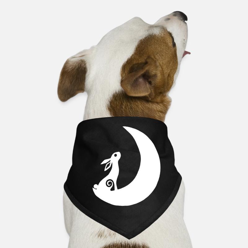 Un lapin sur la lune Bandana pour chien