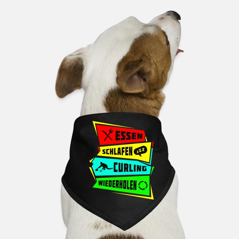 Eating Sleeping Curling Repeat Dog Bandana