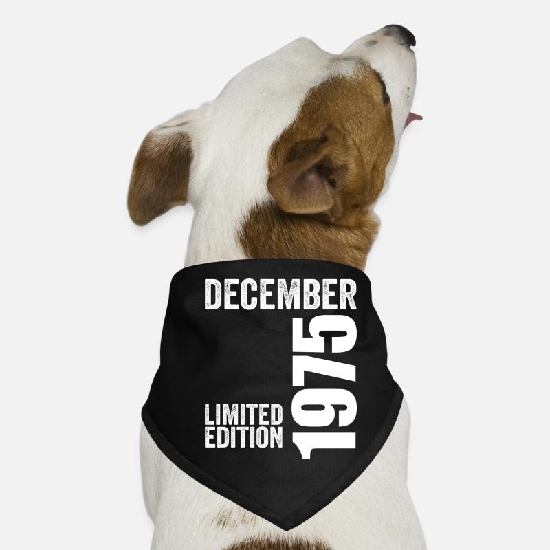 Retro Birthday Gift - December 1975 Dog Bandana