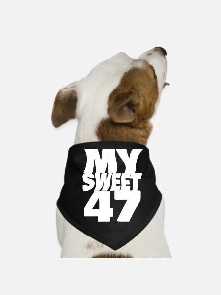 47 - Dog Bandana - black - Front