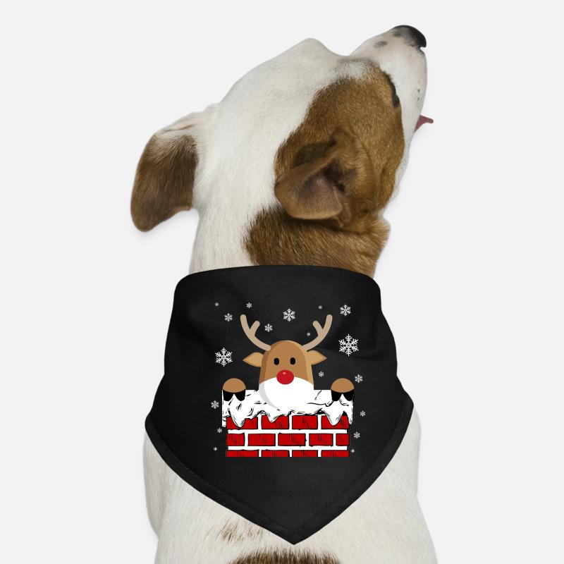 Rudolph dans la cheminée Bandana pour chien