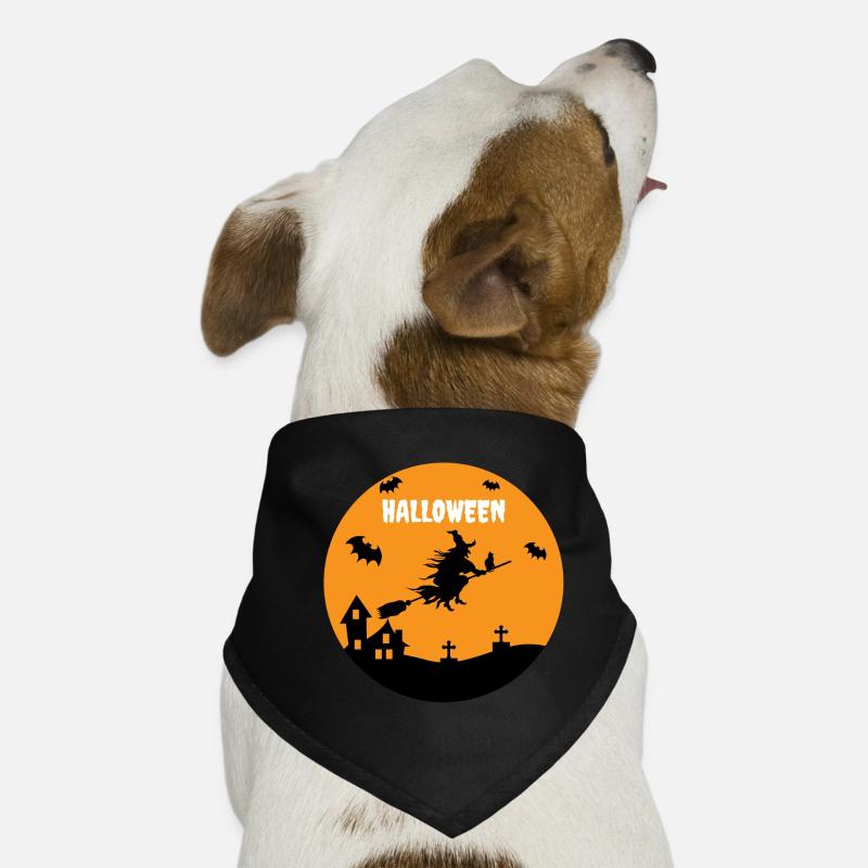 Halloween - Hunde-Bandana - Schwarz