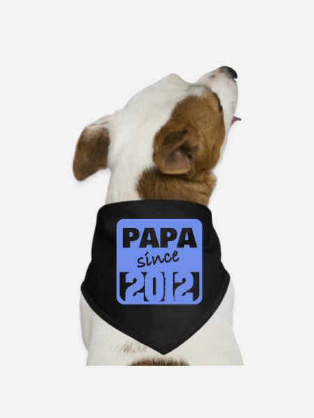 Dad 2012 - Dog Bandana - black - Front