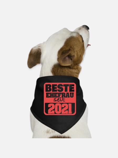 Marriage 2021 - Dog Bandana - black - Front