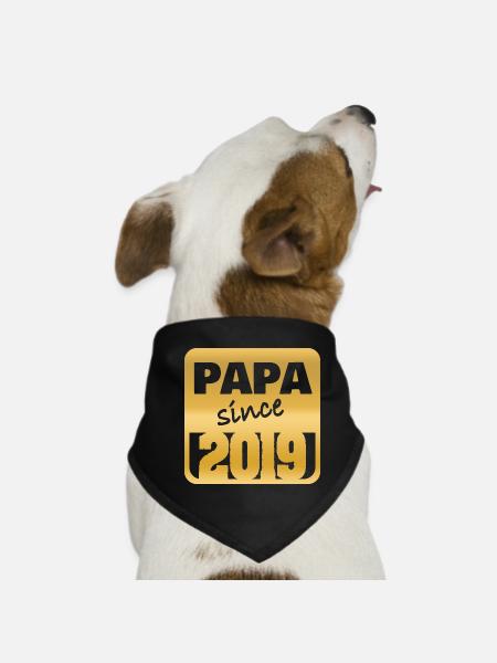 2019 2019 - Hunde-Bandana - Schwarz - Vorne
