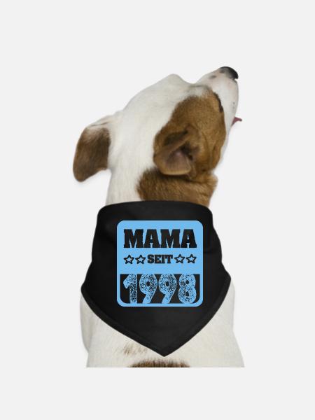 Mutti 1998 - Hunde-Bandana - Schwarz - Vorne