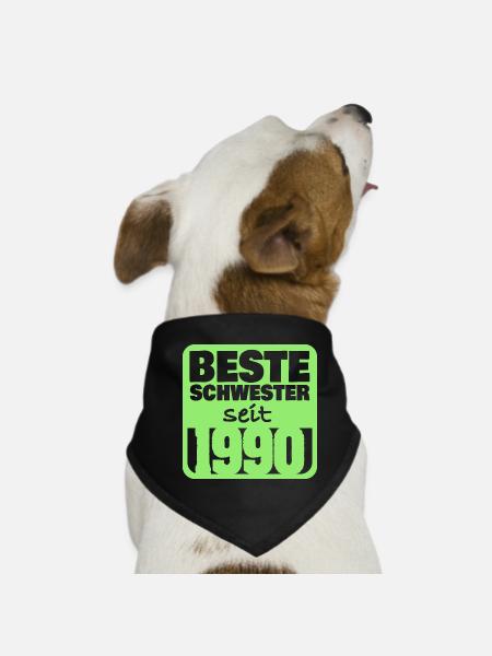 1990 - Dog Bandana - black - Front