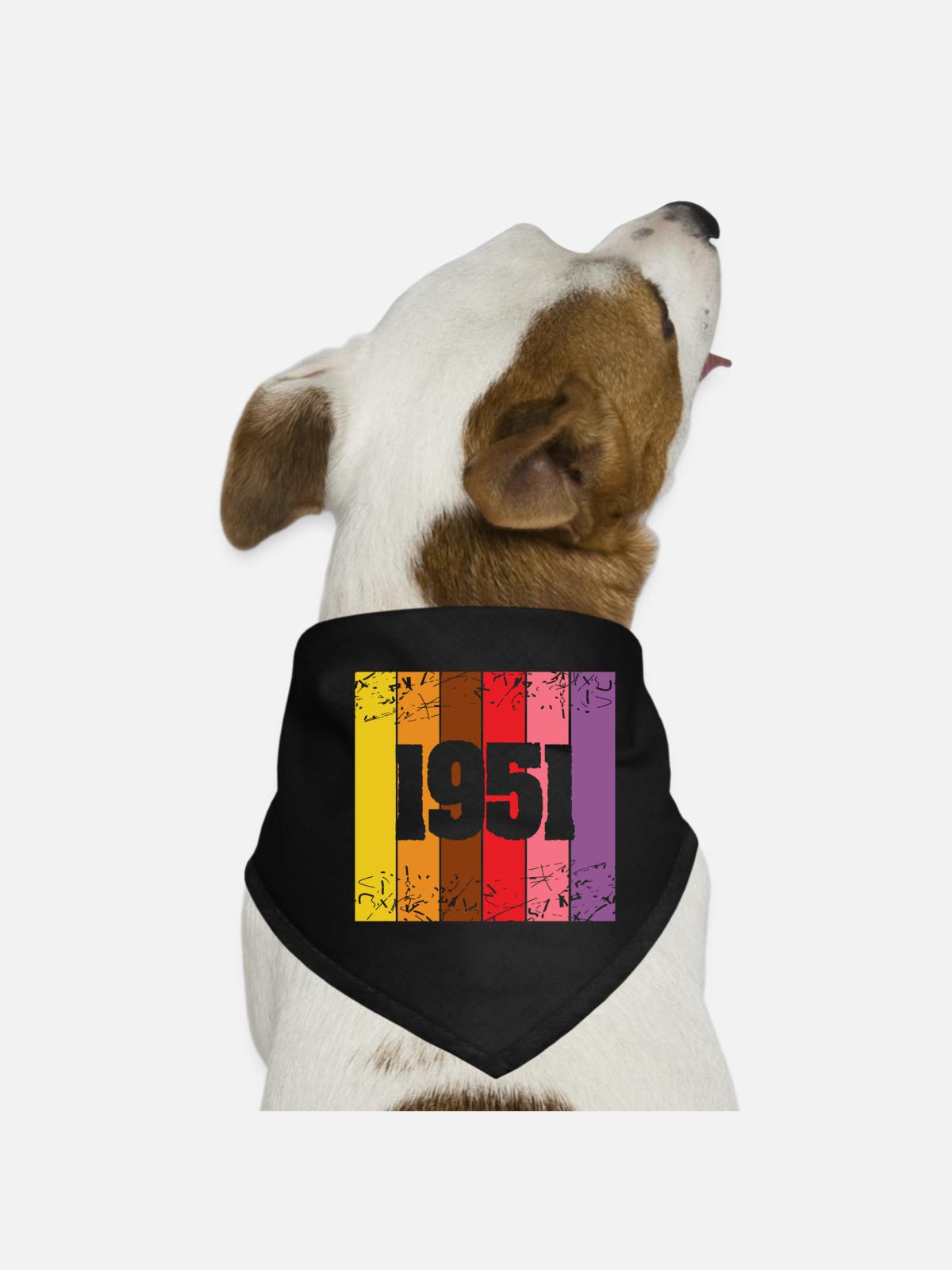 1951 - Bandana pour chien - noir - Devant