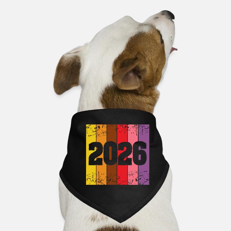 Année 2026 Bandana pour chien