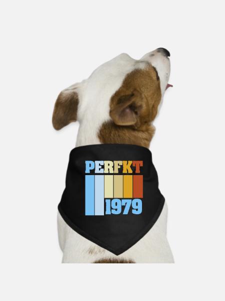 1979 1979 - Hunde-Bandana - Schwarz - Vorne