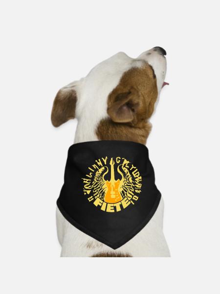 Geschenk für Fiete - Hunde-Bandana - Schwarz - Vorne