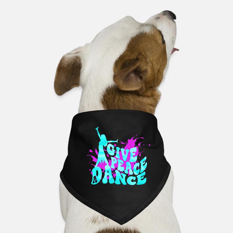 Give Peace a Dance Ballet and Dance Gift Dog Bandana