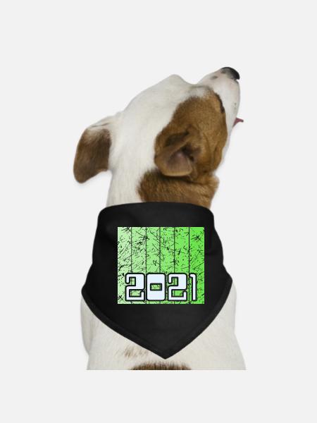 2021 - Hunde-Bandana - Schwarz - Vorne