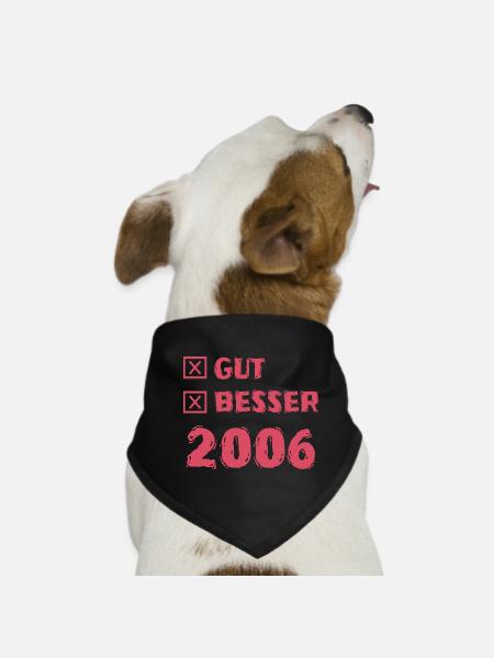 Year 2006 - Dog Bandana - black - Front