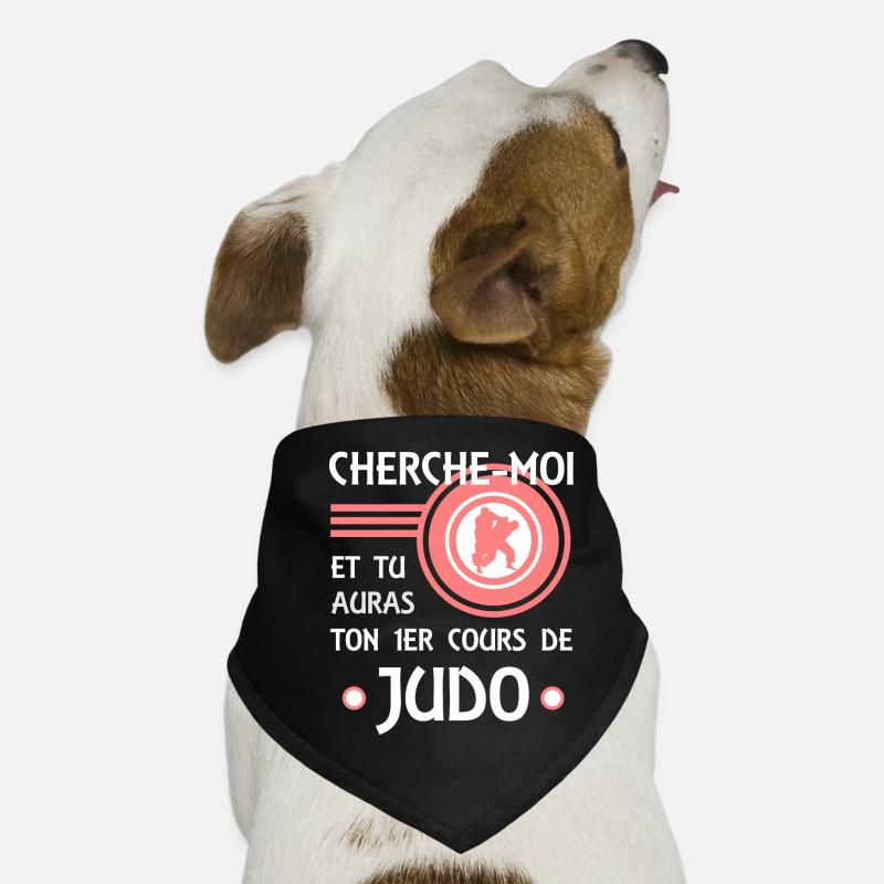 humour JUDO Bandana pour chien