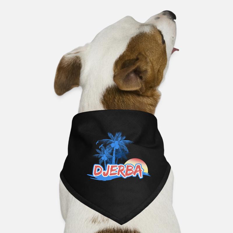 Strand Djerba - Hunde-Bandana - Schwarz