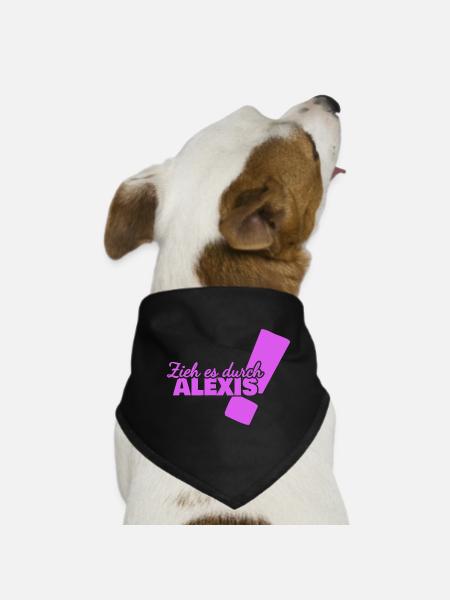 Aufgeben Alexis - Hunde-Bandana - Schwarz - Vorne