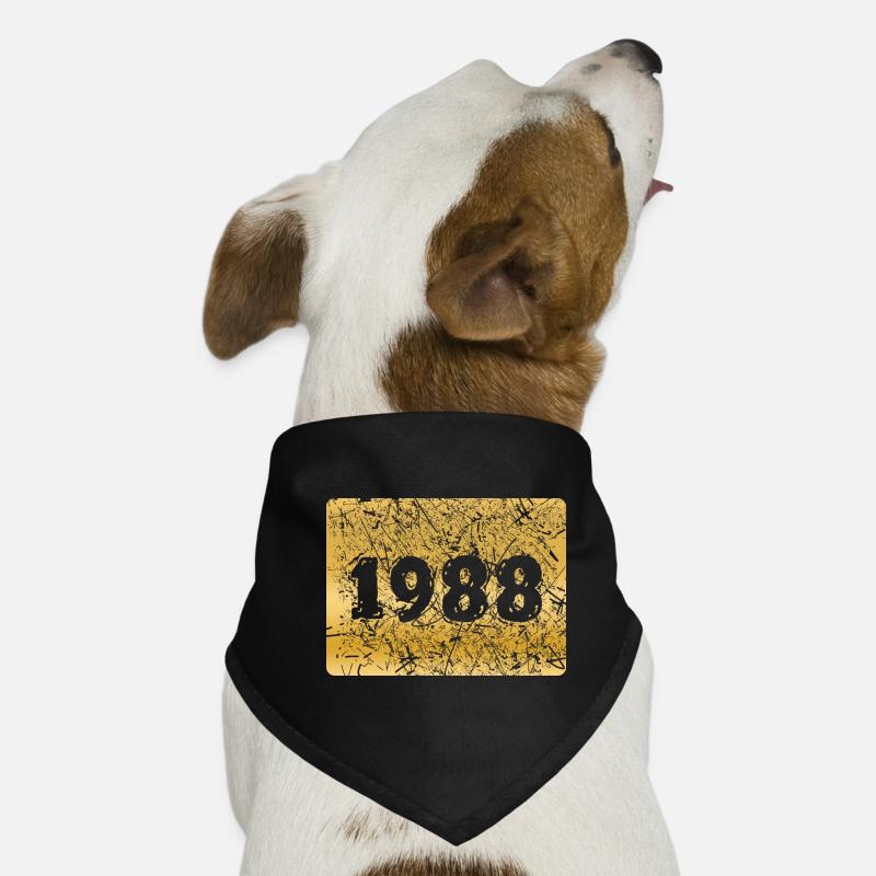 Zahl 1988 Hunde-Bandana