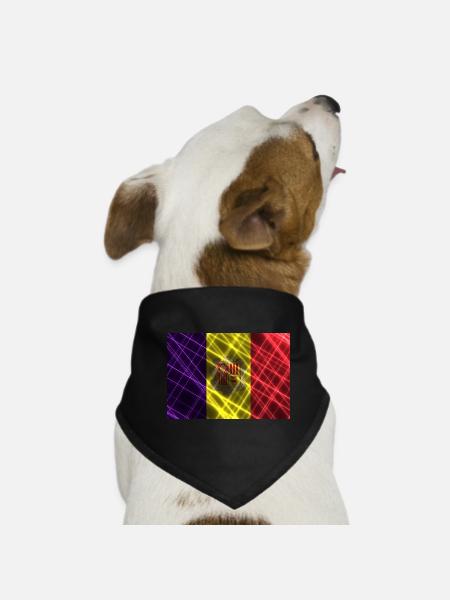 Andorra - Dog Bandana - black - Front
